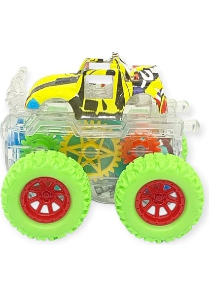 Sürtmeli Işıklı Off-Road Aracı - 7310 - Yeşil
