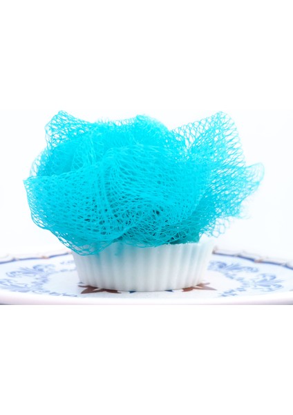 - Beyaz Sabun Kokulu Cupcake Tasarım Banyo Lifli Sabun modelleri