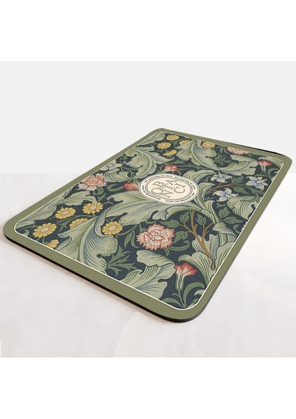 Yeşil Desenli Kaymaz Taban Banyo Paspası 35X45CM modelleri