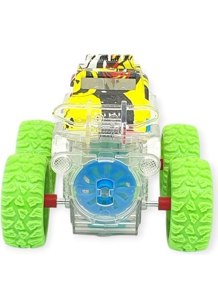 Sürtmeli Işıklı Off-Road Aracı - 7310 - Yeşil modelleri