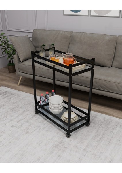 Çok Amaçlı Tekerlekli Sunum ve Yan Sehpa, Cam Raflı Tekerlekli Sehpa fiyatları