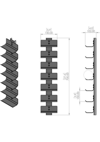Duvara Monte Şarap Rafı, Şaraplarınızı Şık ve Pratik Şekilde Sergileyin fiyatları