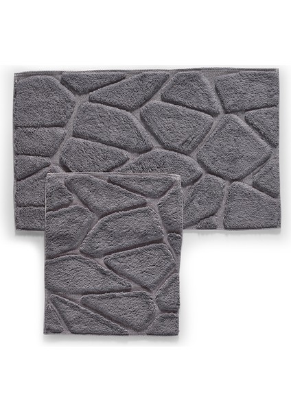 Renkli Banyo Paspas Seti Antrasit, Yumuşak ve Şık Tasarım indirimleri