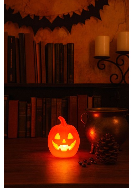 Halloween Temalı Balkabağı Dekoru Pilli Mum Ile Kullanım Masaüstü Aksesuar Temalı Aydınlatma fiyatları