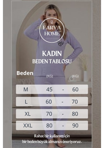 Kalın Kışlık Interlok Şeritli Uzun Kollu Örme Pijama Takımı modelleri