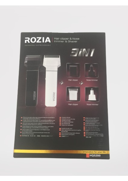 Siyah Renkli Sakal Tıraş Makinesi, Pratik ve Güçlü Tasarım