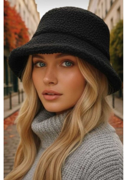 Kadın Kışlık Yumuşak Tüylü Teddy Peluş Buklet Kova Şapka fırsatları