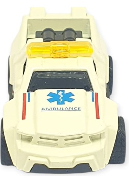 Çek Bırak Metal Küçük Arabalar 8 cm - SH40031 - Ambulans Arabası (Lisinya) fırsatları