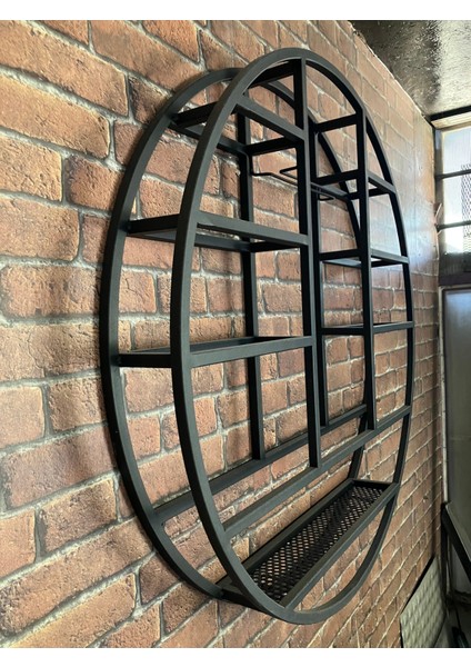 Metal Daire Şarap Rafı, Duvara Askılı Şaraplik ve Kadehlik, Şık ve Kullanışlı Tasarım fırsatları