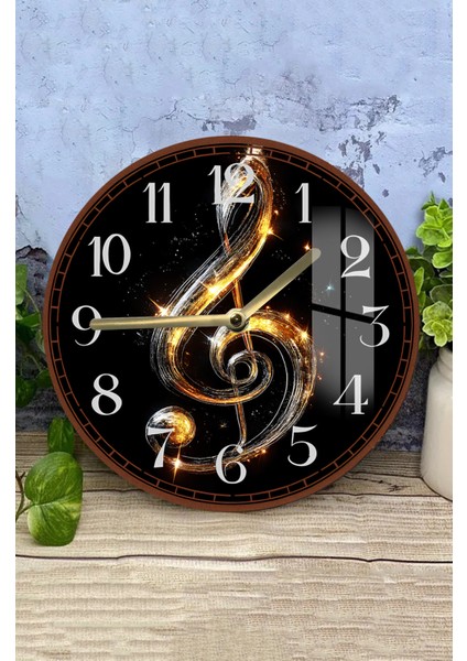 Çok Renkli 3D Görünümlü Temperli Cam Anahtarlık Saat, 33 cm modelleri