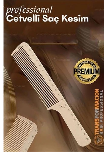 Modacar Cetvelli Saç Kesim Tarağı - Berber Kuaför Saç Kesim Tarağı Profesyonel fiyatları