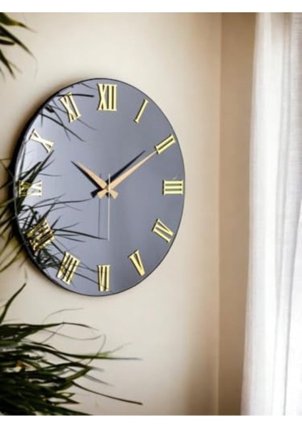 Rüya Gibi Çok Renkli Aynalı 50 cm Roma Rakamlı Duvar Saati fiyatları