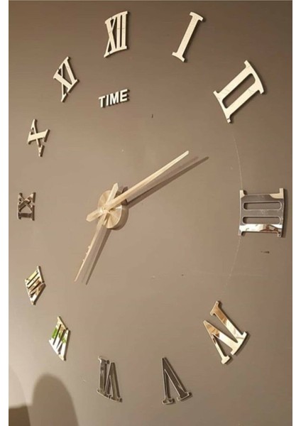 Akrilik Pleksi Aynalı 3D Duvar Saati, Şık ve Modern Tasarım fiyatları