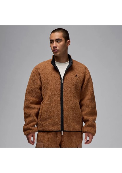 Jordan Flight Erkek Kahverengi Polar Ceket - Bol Kesim Rahat Tasarım - FV7448-223 fiyatları