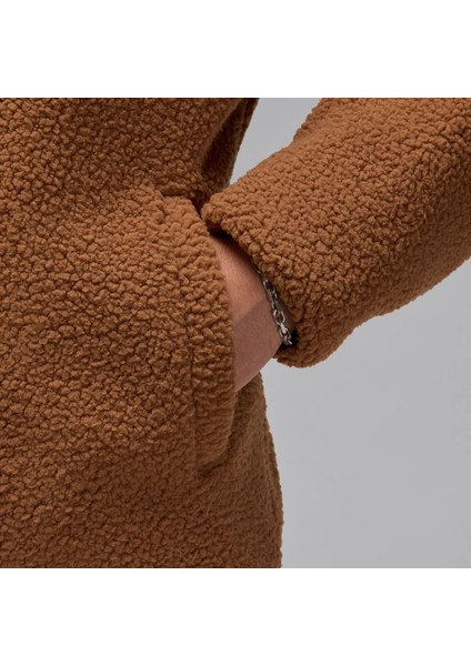 Jordan Flight Erkek Kahverengi Polar Ceket - Bol Kesim Rahat Tasarım - FV7448-223 indirimleri