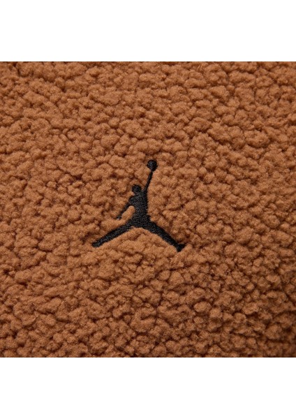 Jordan Flight Erkek Kahverengi Polar Ceket - Bol Kesim Rahat Tasarım - FV7448-223