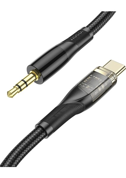 Hoco. UPA25 1m Tak Çalıştır Type-C To Aux Kablo - Siyah indirimleri