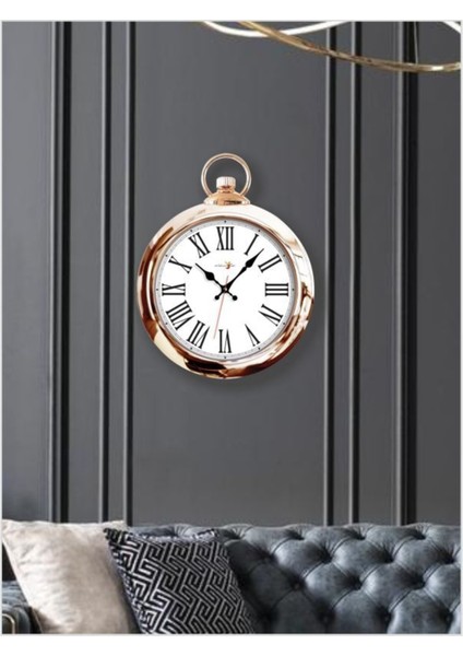 Şık 42 cm Bombe Cam Duvar Saati, Siyah Roma Rakamlı, Parlak Nikelaj Çerçeve modelleri