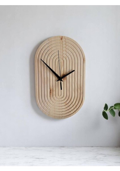 Doğal Masif Ağaç Minimalist Krem Saat modelleri