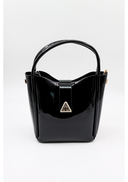 Günlük Bayan Çanta Kb 903 - Siyah Rugan