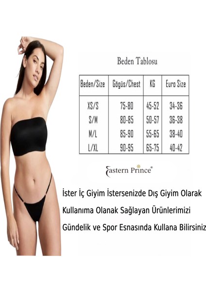 Straplez Sütyen Büstiyer Kadın Dikişsiz Dolgulu Petli Askısız Üç Renk Beyaz Siyah Ten indirimleri