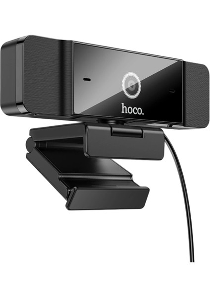 Hoco. D100 1080P 2mp Mikrofonlu USB Web Kamera - Siyah