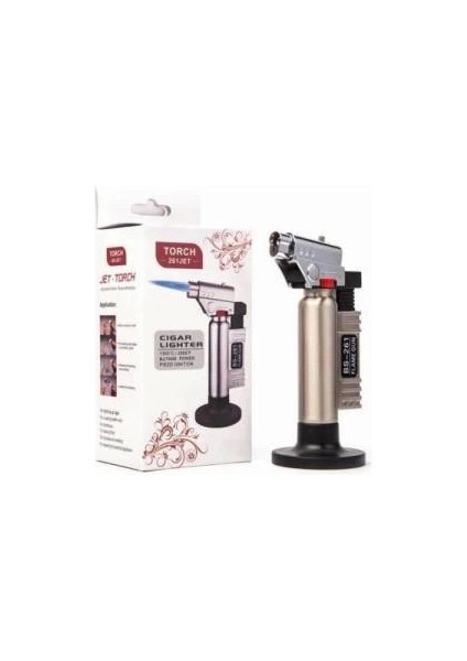 Torch Jet Gazlı Pürmüz Doldurulabilir Tabancalı Alevli Çakmak ( Lisinya )
