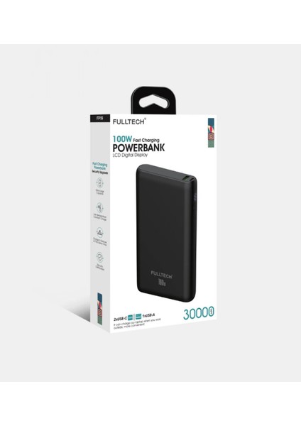FP19 - 30.000MAH, 2xubs-C, 1xubs-A Portlu LCD Göstergeli, 100W Powerbank fiyatları