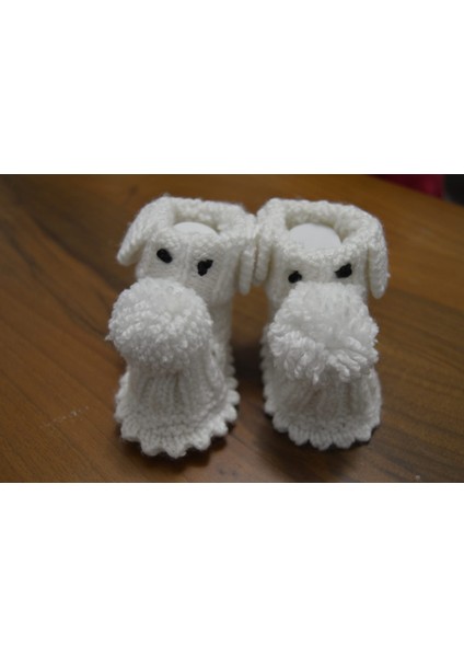 Beyaz Köpek Desenli Bebek Patik fiyatları