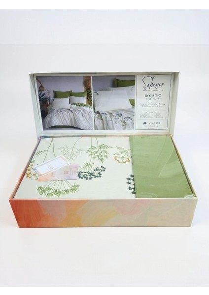 Botanik Nakışlı Nevresim Takımı – %100 Pamuk, Zarif ve Şık Tasarım fiyatları