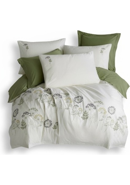 Botanik Nakışlı Nevresim Takımı – %100 Pamuk, Zarif ve Şık Tasarım modelleri