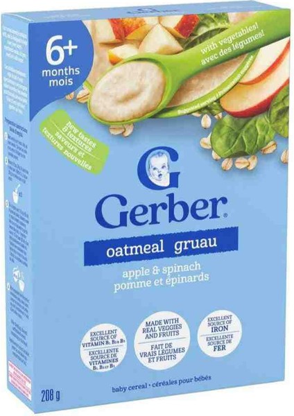 Cereals-Yeni Seri-Probiotic Elma ve Ispanaklı Kaşık Maması 208 Gr. -6 Aydan Itibaren-2. Aşama