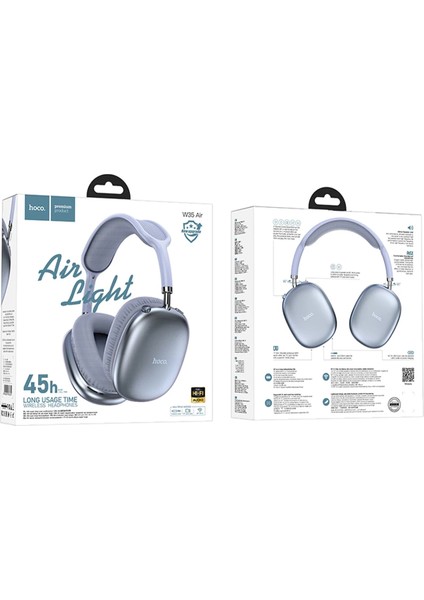 W35 Air Triumph Aux Destekli Bluetooth Kablosuz Kulaklık - Mavi modelleri
