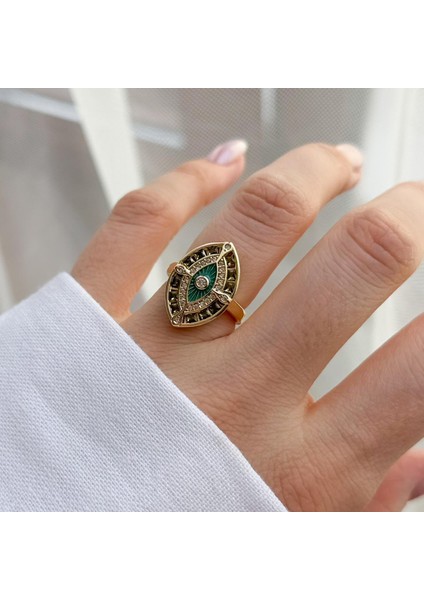 Çelik Yeşil Göz Yüzük fiyatları