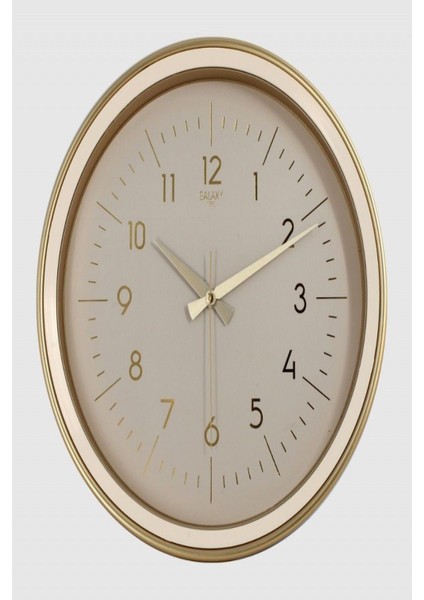 Krem Renkli Gold Kasa Çok Renkli Modern Duvar Saati 1975-AC