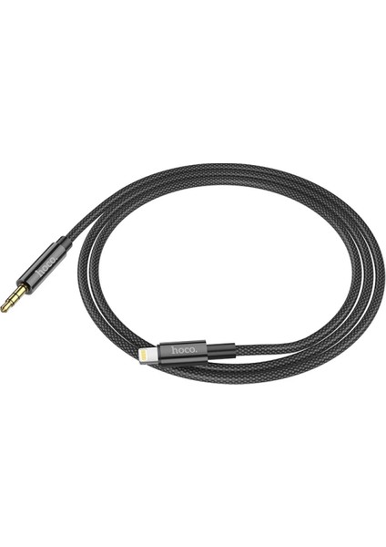 Hoco. UPA19 1m Hasırlı Lightning To Aux Kablo - Siyah fiyatları