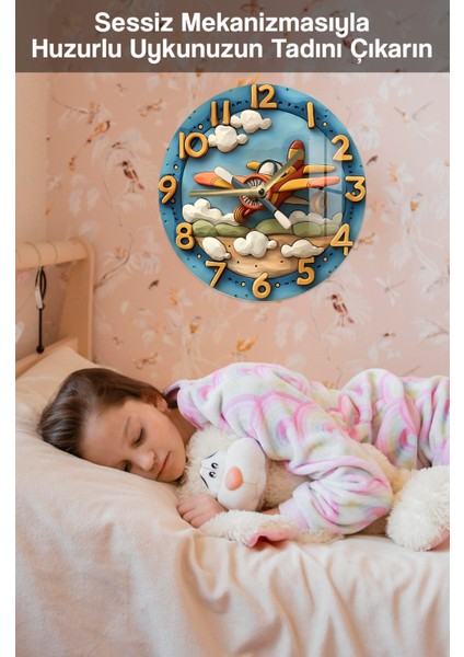 Renkli 3D Görünümlü Temperli Cam Saat, 33 Cm, Şık ve Modern Dekorasyon Parçası fırsatları