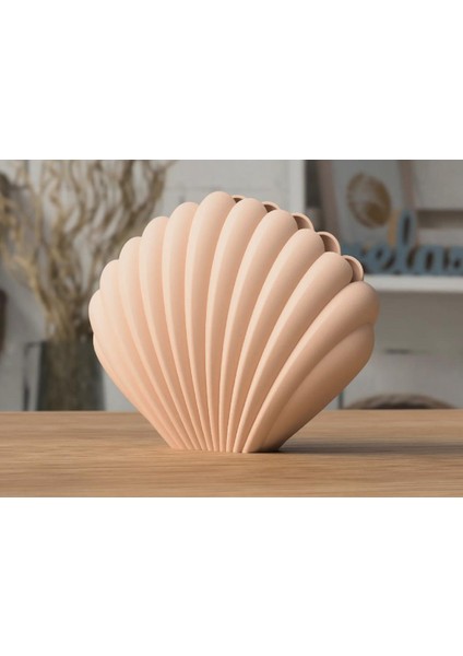 Shell 3D Modern Tarz Boyanabilir Plastik Vazo