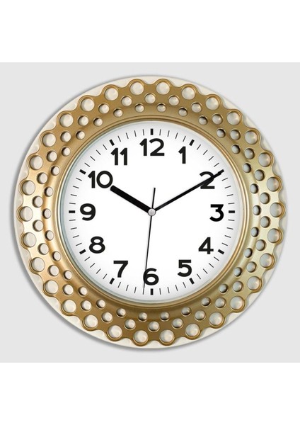 Krem-Gold Renkli, Sessiz Çalışan, 30 cm Duvar Saati Şık ve Modern Tasarım fiyatları