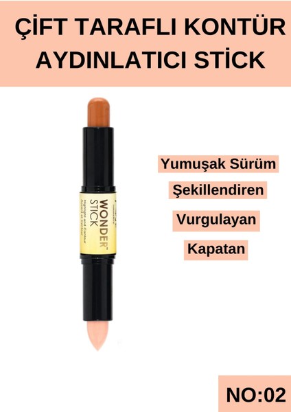 Çift Taraflı Kontür Aydınlatıcı Stick no:2