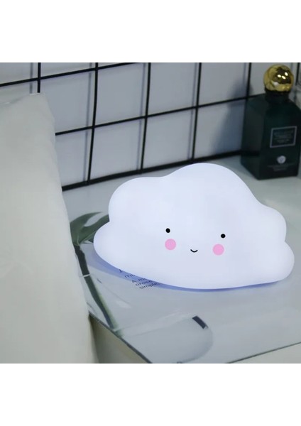 Bulut Şeklinde LED Dekor Gece Lambası, Yumuşak Beyaz Işık, Sıcak ve Rahat Atmosfer indirimleri