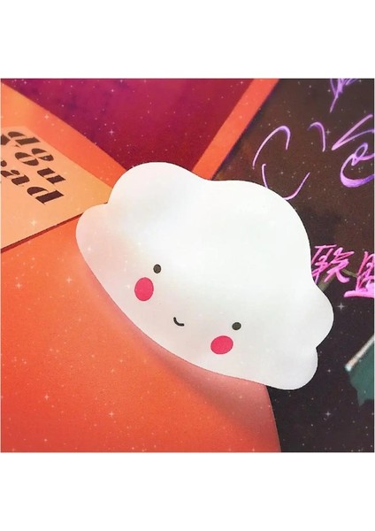 Bulut Şeklinde LED Dekor Gece Lambası, Yumuşak Beyaz Işık, Sıcak ve Rahat Atmosfer