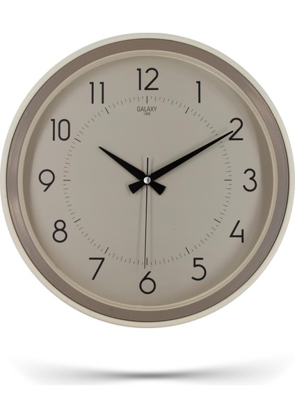 Krem Kasa Kumbeji Çerçeve Duvar Saati 37 Cm, Şık ve Modern Tasarım. fiyatları