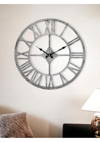 30 cm Siyah Metal Duvar Saati, Roma Rakamlı, Modern ve Şık Tasarım fiyatları