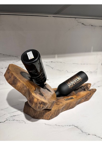 Şık Ahşap Şaraplık, Zarif ve Doğal Tasarım, Dekoratif Ürün. fırsatları