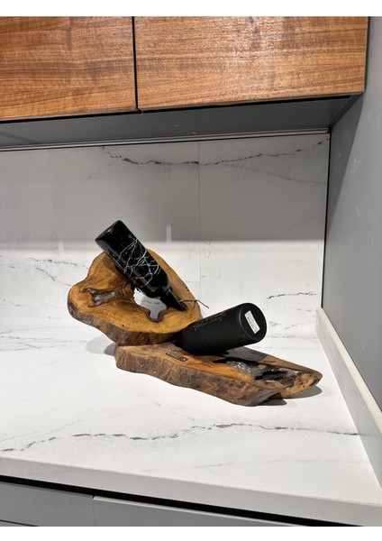 Şık Ahşap Şaraplık, Zarif ve Doğal Tasarım, Dekoratif Ürün.