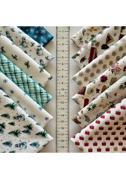 Patchwork Kumaş Seti – 60 Adet 20X20 cm | %100 Pamuk Saten | El Işi, Dikiş, Quilting ve Hobi Için