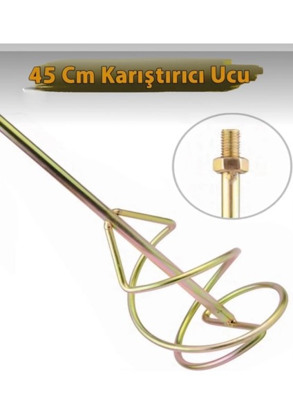 Sds Plus Matkap Uyumlu Boya Alçı Harç Seramik Karıştırıcı Uç 7X45 cm