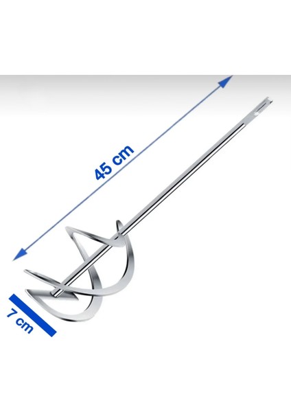 Sds Plus Matkap Uyumlu Boya Alçı Harç Seramik Karıştırıcı Uç 7X45 cm fiyatları