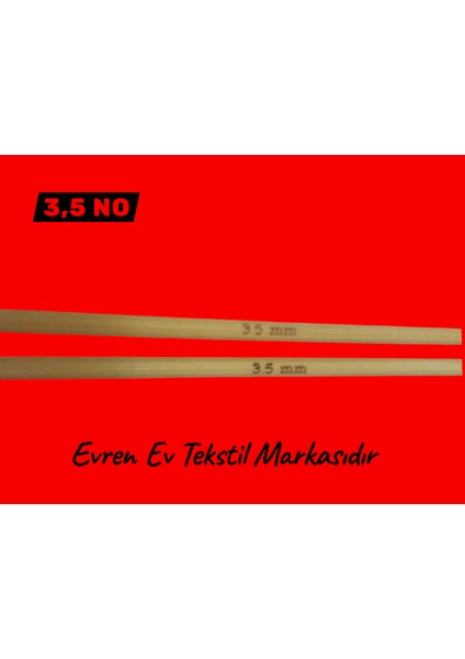 Evren Bambu Örgü Şiş 3,5 Numara fırsatları